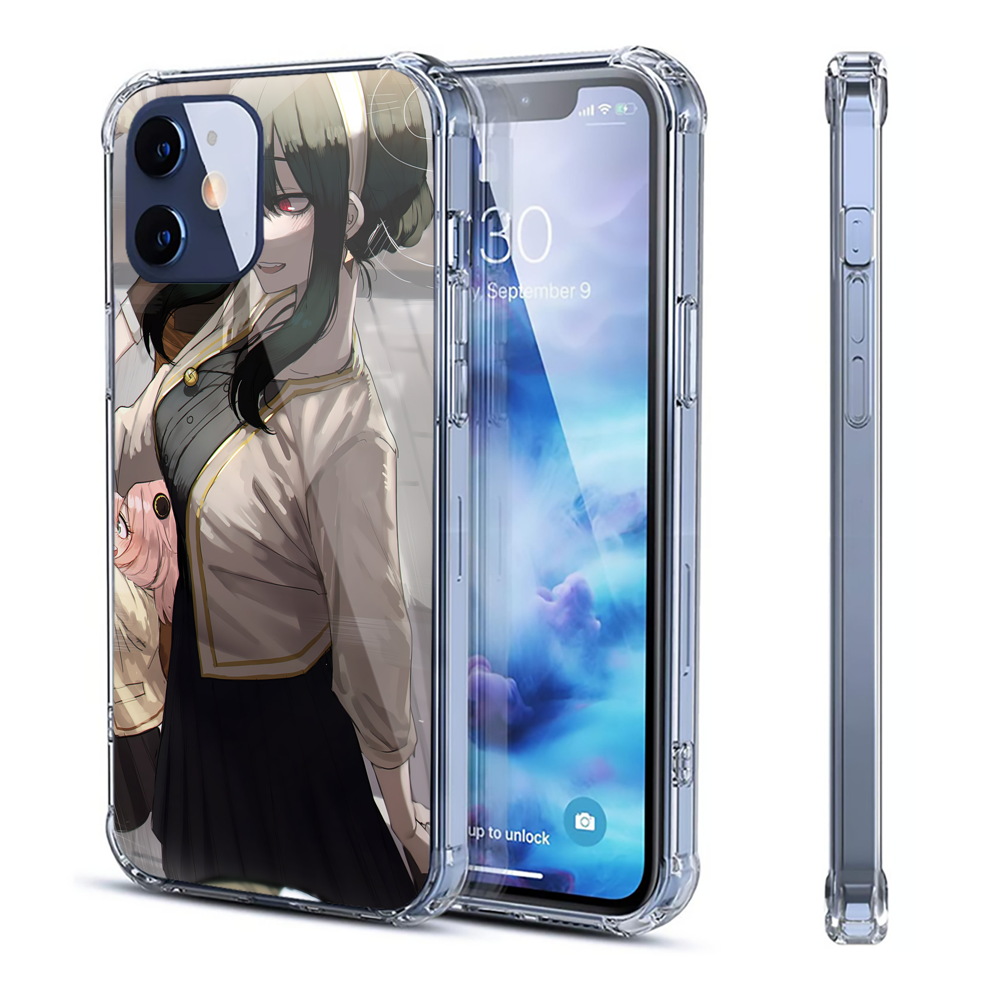 （画像用） SPY×FAMILY间谍家家酒 【iPhone 12シリーズ対応】透明スマホケース（クリアソフトケース）
